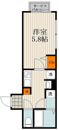 THE ROOM'S文京千駄木の物件間取画像